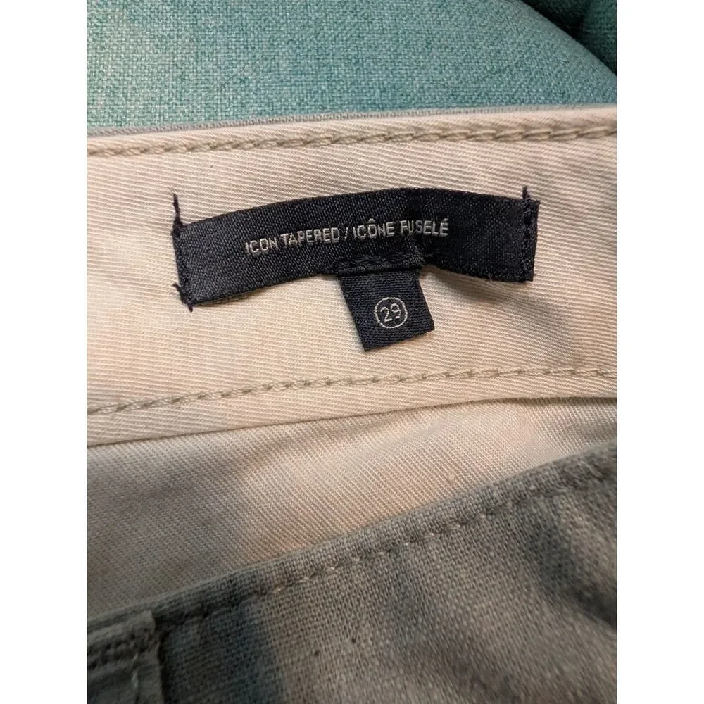 Dockers Men's Hemp Cotton Blend Casual Pats Size 29 Sage Straight Leg Lightweigh